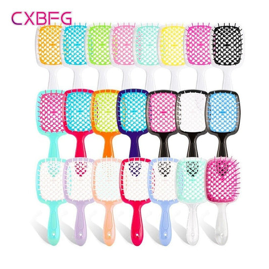 Detangling Hair Brush|Massage Combs| multicoloured. 