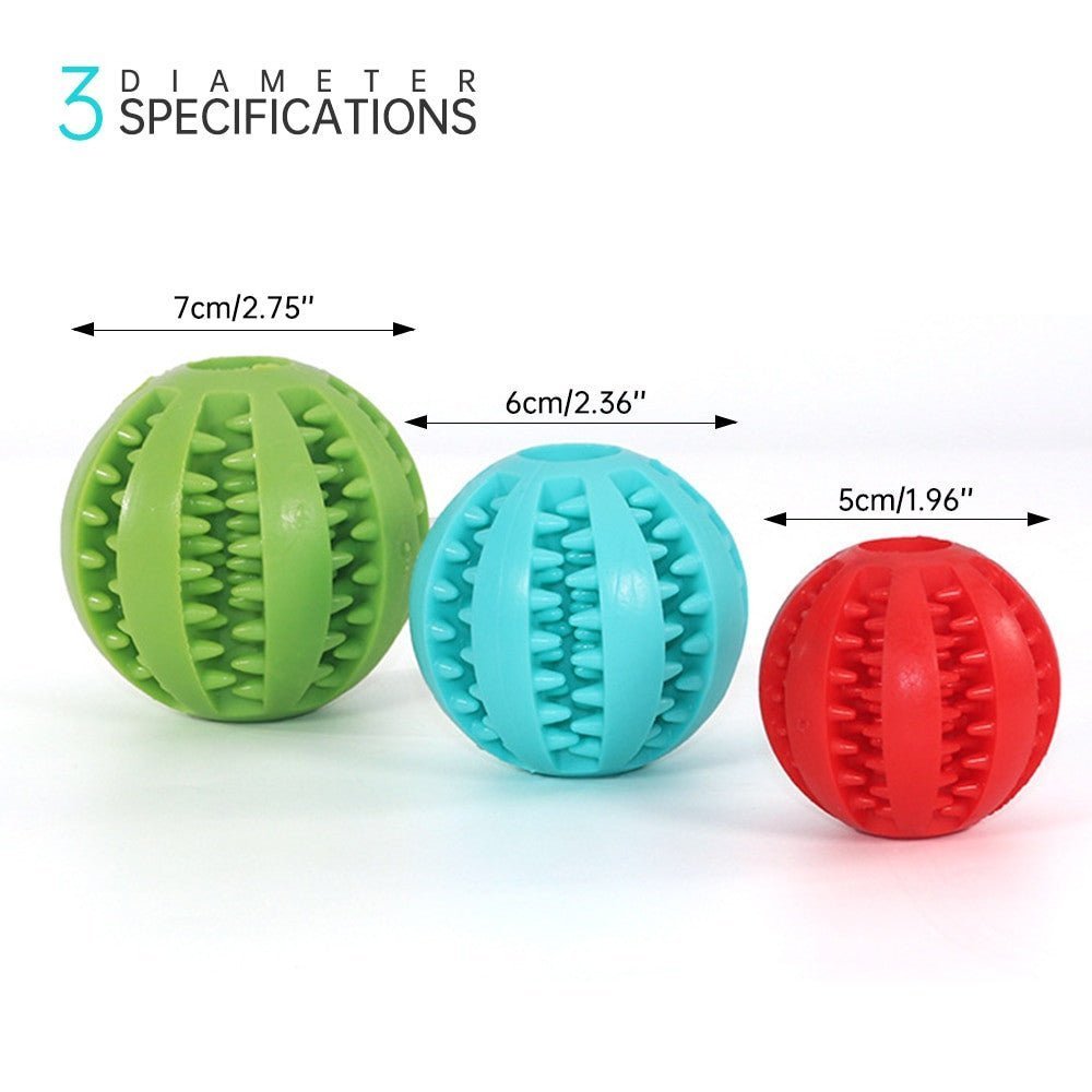 Interactive Rubber Food Balls for Small, Large Dogs/Cat.