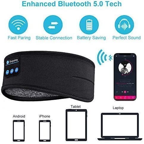 Thin Soft Elastic Bluetooth Headphones – Wireless Lightweight Earphones - Adistore