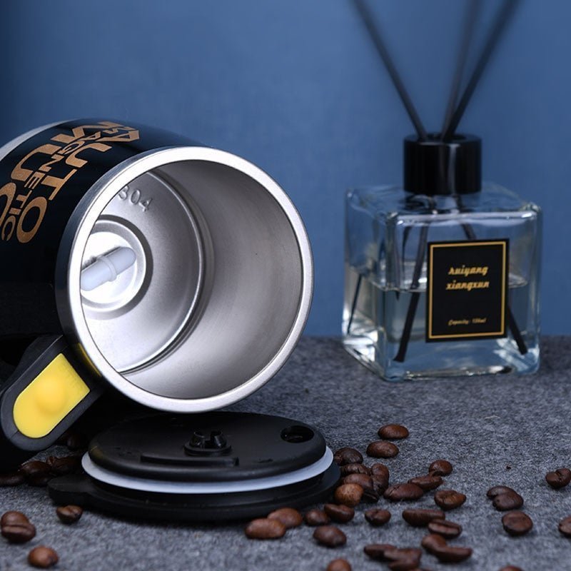 Automatic Stainless Steel Self-Stirring Magnetic Mug – 304 Mixing Cup - Adistore