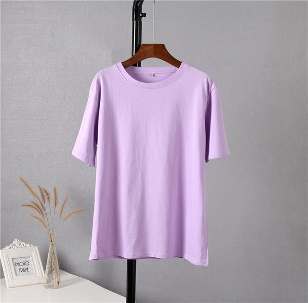 Hirsionsan Women’s Cotton Oversized T-Shirt – Loose Short Sleeve Tee - Adistore