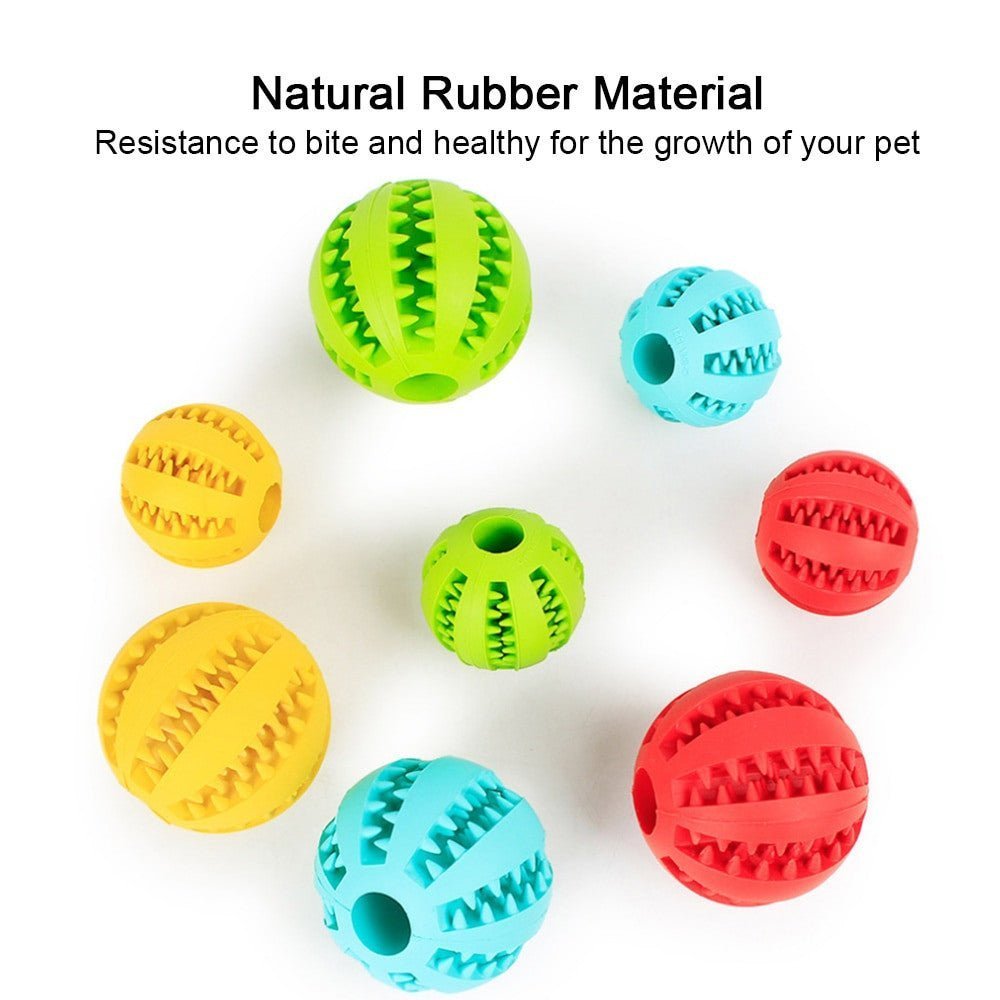 Interactive Rubber Food Balls for Small, Large Dogs/Cat.