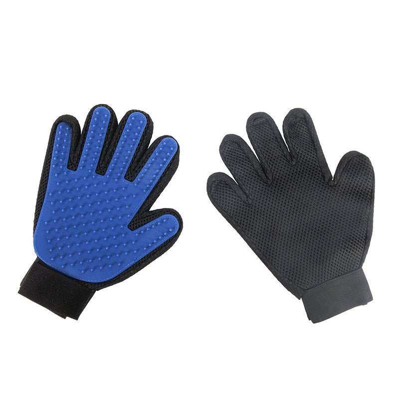 Pet Grooming Glove – Dog & Cat Brush with Finger Massage Cleaning - Adistore
