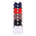 10Pcs Baby Girl Handmade Ribbon Bow Hair Clips – Soft & Stylish Set - Adistore