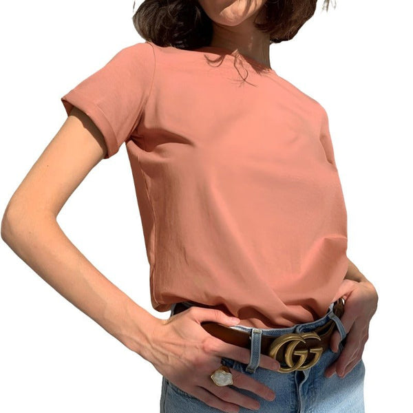 Hirsionsan Women’s Cotton Oversized T-Shirt – Loose Short Sleeve Tee - Adistore