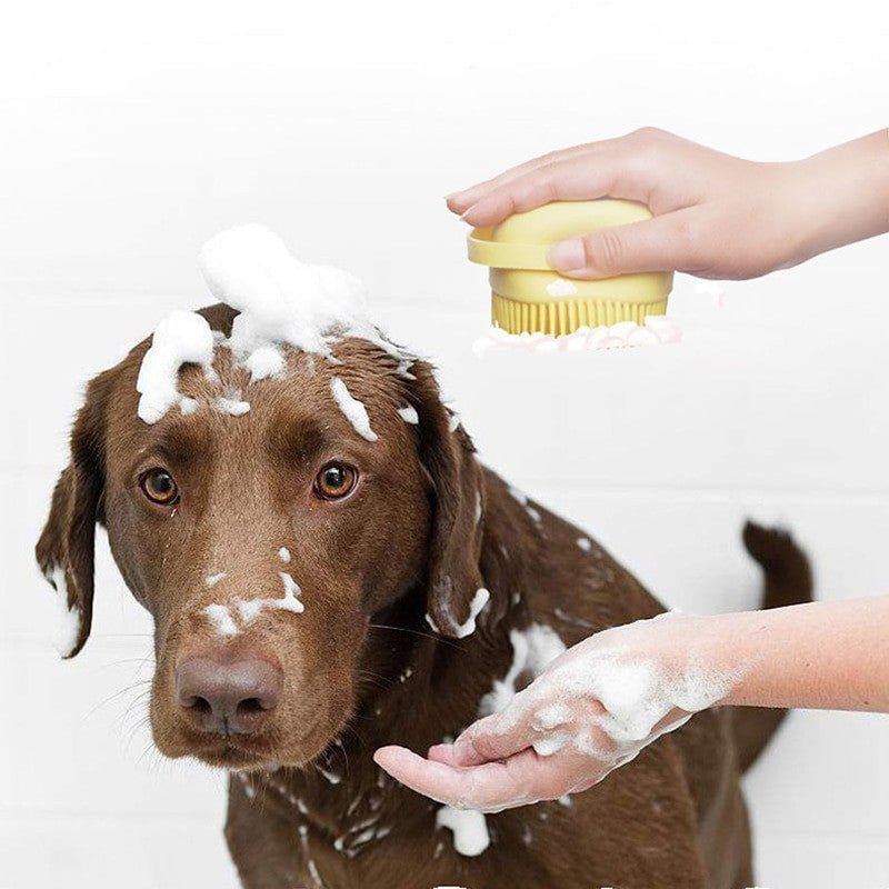 Pet Bathing Brush – Soft Silicone Shower & Massage Tool for Dogs & Cats - Adistore