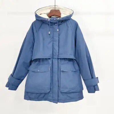 Fitaylor Women’s Winter Jacket – Large Natural Fox Fur Hooded Coat - Adistore