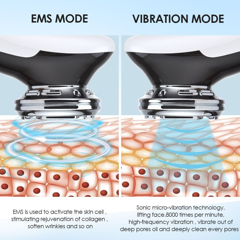 EMS Face Massager with Red Light Therapy – Microcurrent Lifting - Adistore