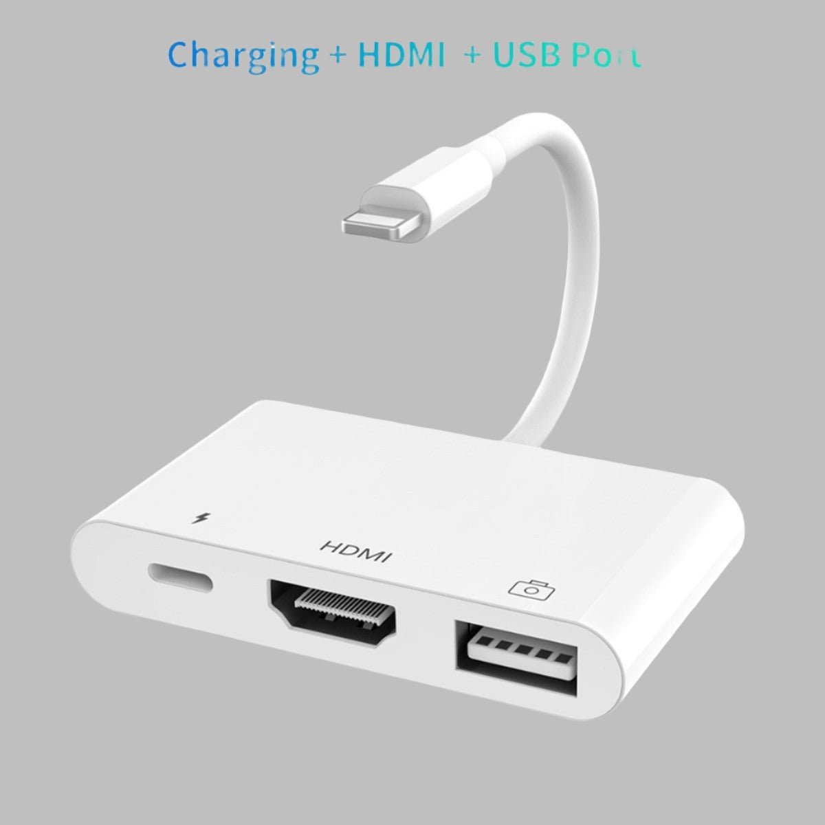 iPhone to HDMI Digital AV Adapter - Connect iPhone 14, 13, iPad to 1080P TV, Includes Card Reader.