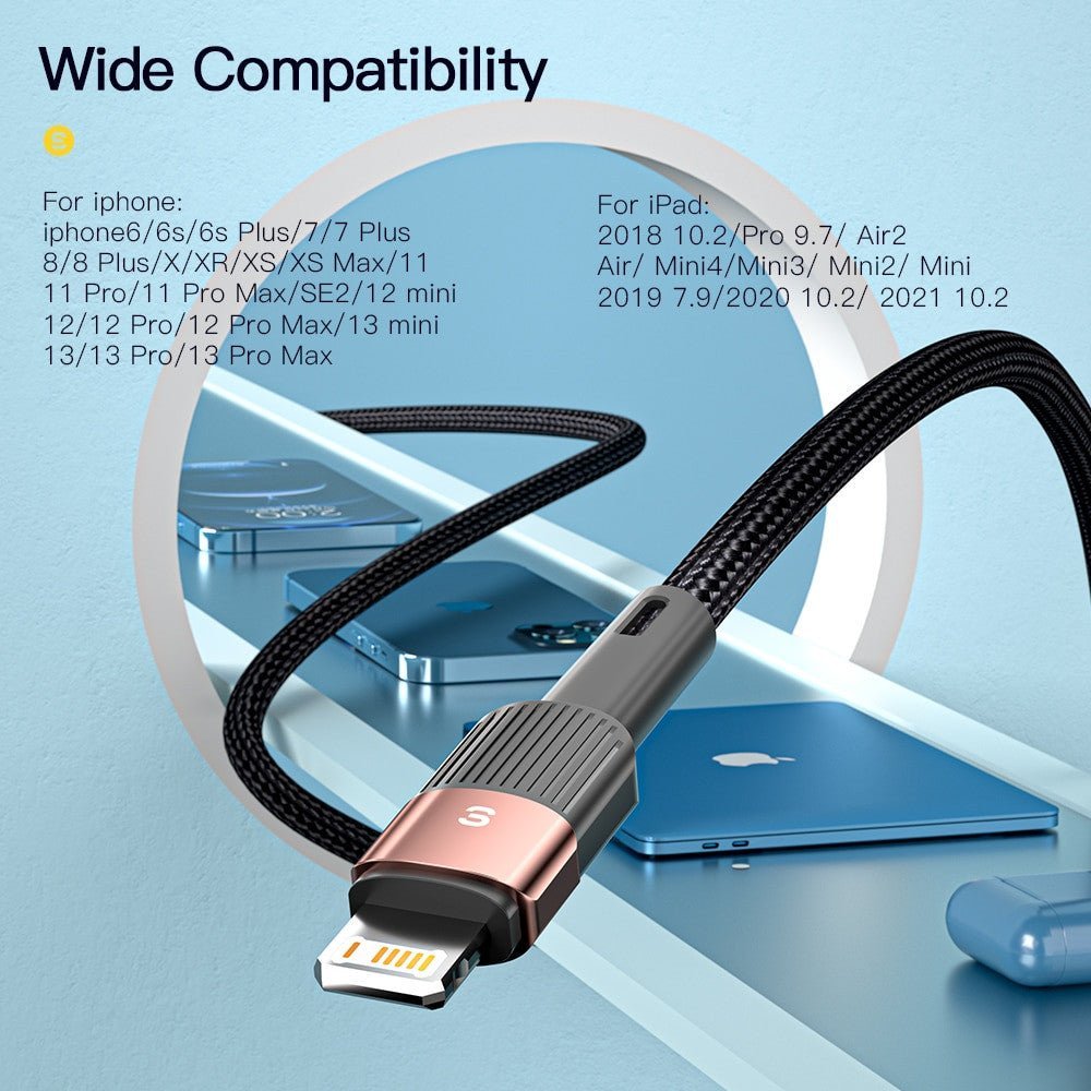 Essager Fast Charging USB Cable for iPhone 11 12 13 Pro Max and other iPhones.