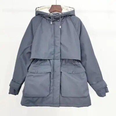 Fitaylor Women’s Winter Jacket – Large Natural Fox Fur Hooded Coat - Adistore