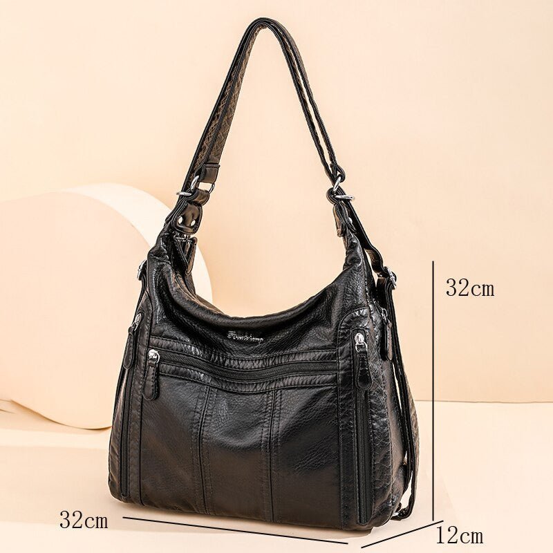 Annmouler Pu Leather Women Large Capacity Multifunction Handbag/Crossbody bag.