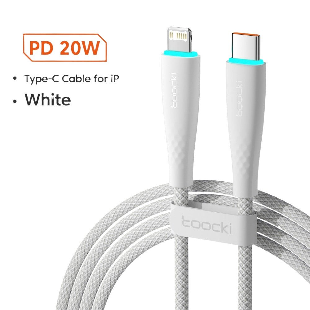 Toocki USB C Cable - Fast Charger and Data Cable for iPhone 14, 13, 12, 11 Pro, High-Speed Charging, Durable and Reliable, Compatible with Latest iPhone Models.