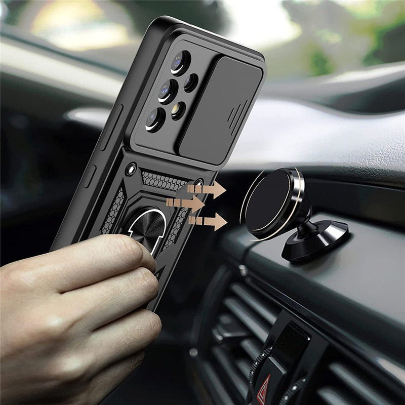 Case with Ring Stand  for Samsung A53 5G - Shockproof & Camera Cover