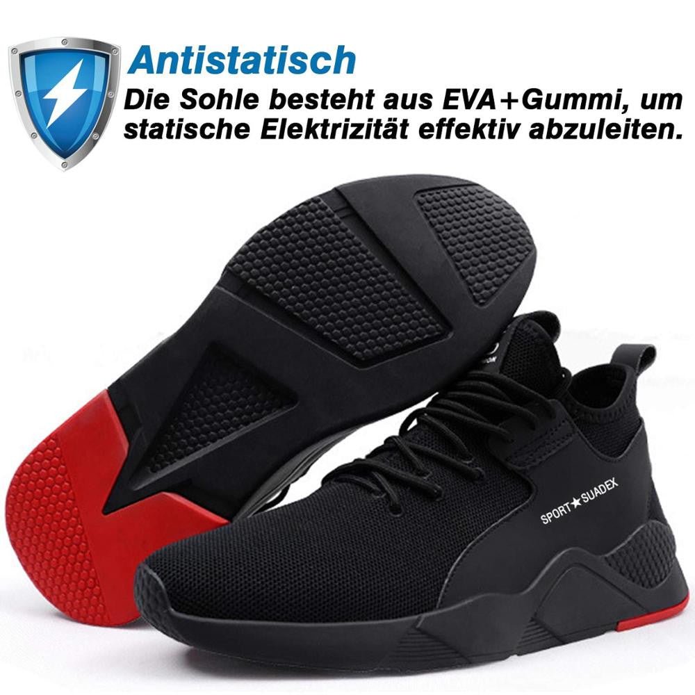 SUADEX Men’s Steel Toe Work Safety Shoes – Anti-Smash & Puncture-Proof - Adistore