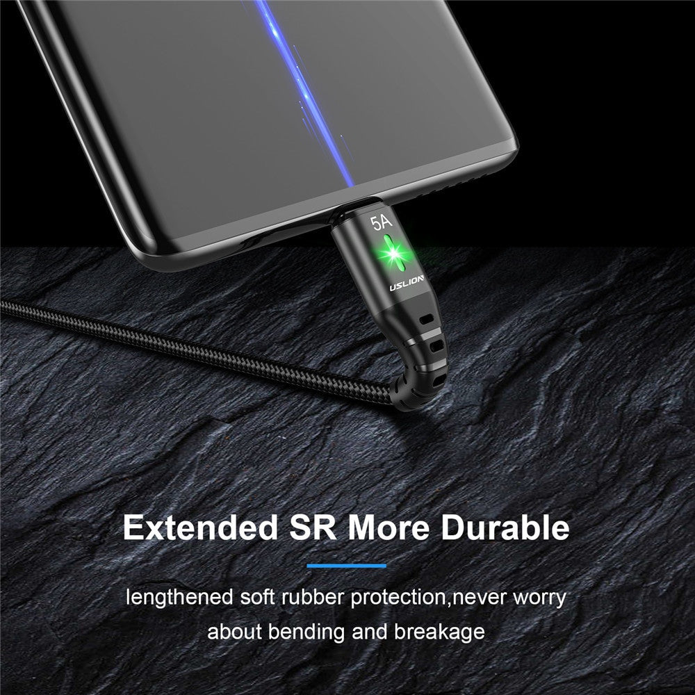 USLION Micro USB Cable Fast Charging Mobile Phone For Xiaomi Android USB Charger