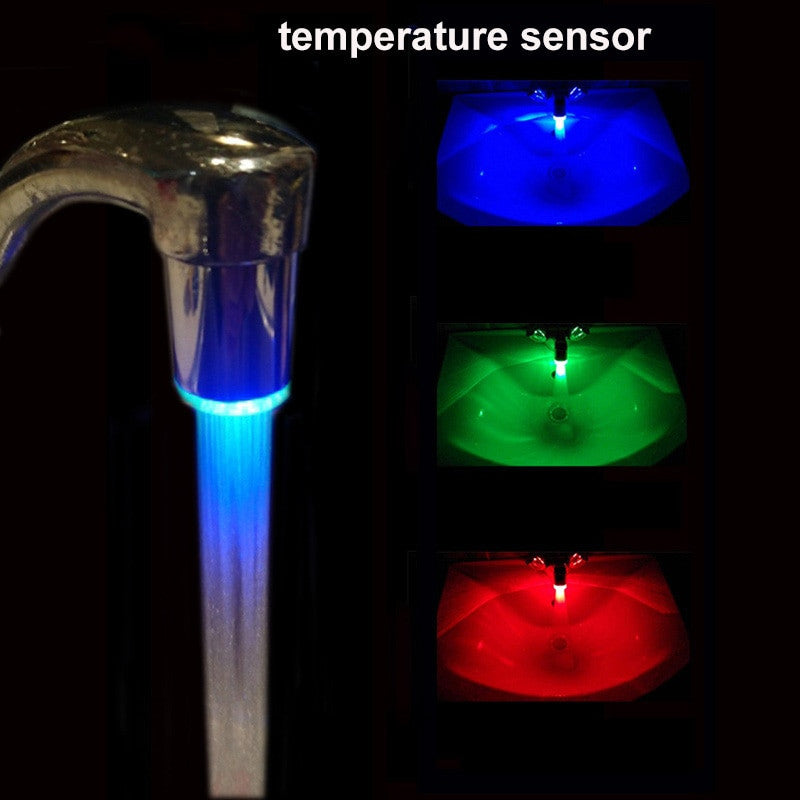 Zhang Ji LED Temperature Sensitive 3-Colour Light-up Faucet Kitchen|Bathroom.