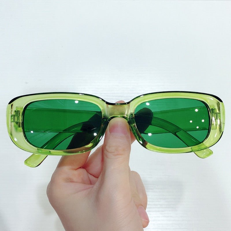 Small Rectangle Vintage Sunglasses – Women’s Oval Square Anti-Glare - Adistore