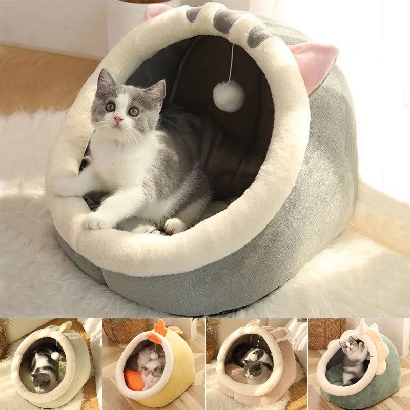 Warm and Cosy Pet Basket - Washable beds for small dogs and cats, ensuring ultimate comfort and relaxation.