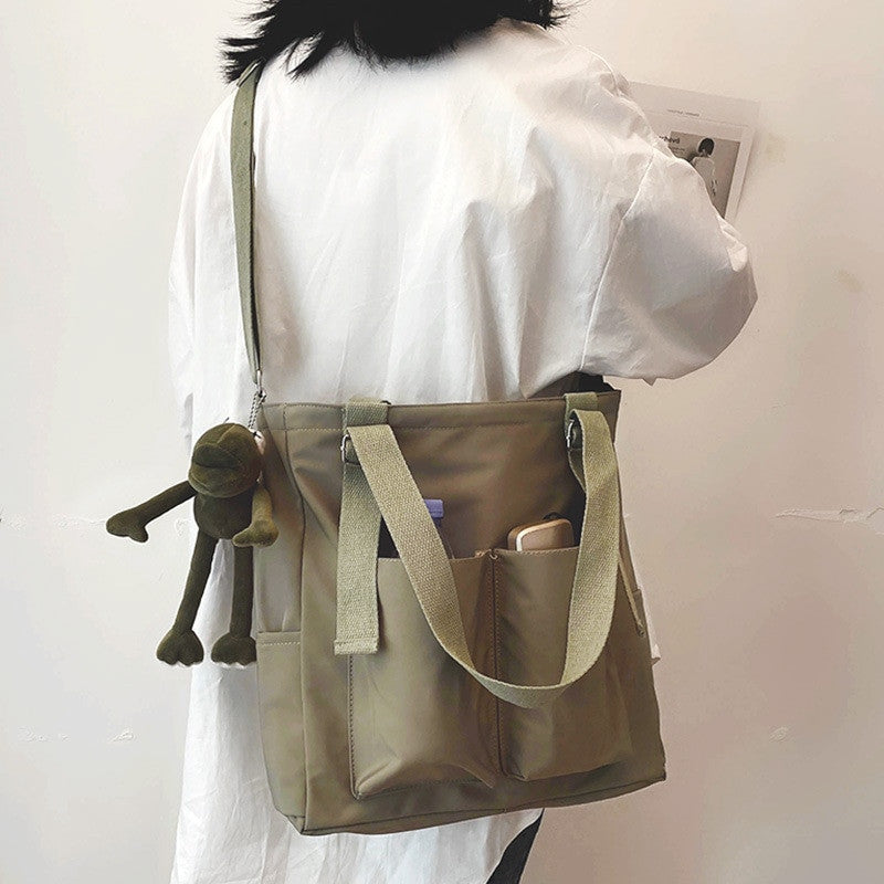 Women’s Shopper Bag – Zippered Solid Crossbody & Tote Shoulder Bag - Adistore