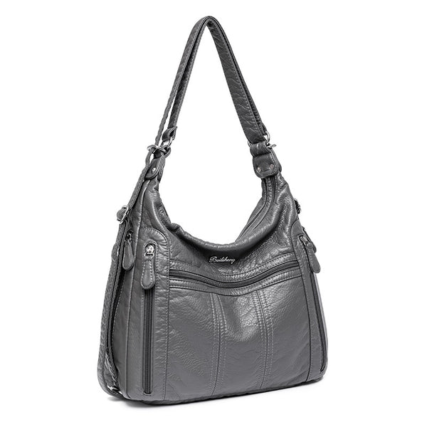 Annmouler PU Leather Women’s Large Capacity Multifunction Handbag - Adistore