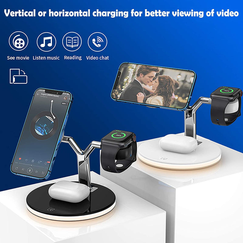 3in1 Magnetic Fast Wireless Charging Station for iPhone 12 & Apple Watch - Adistore