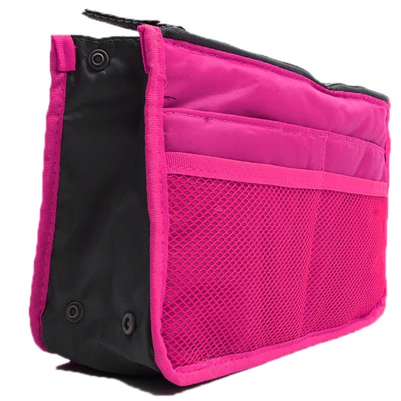 Women’s Nylon Makeup Organiser Tote – Travel Insert Handbag Purse