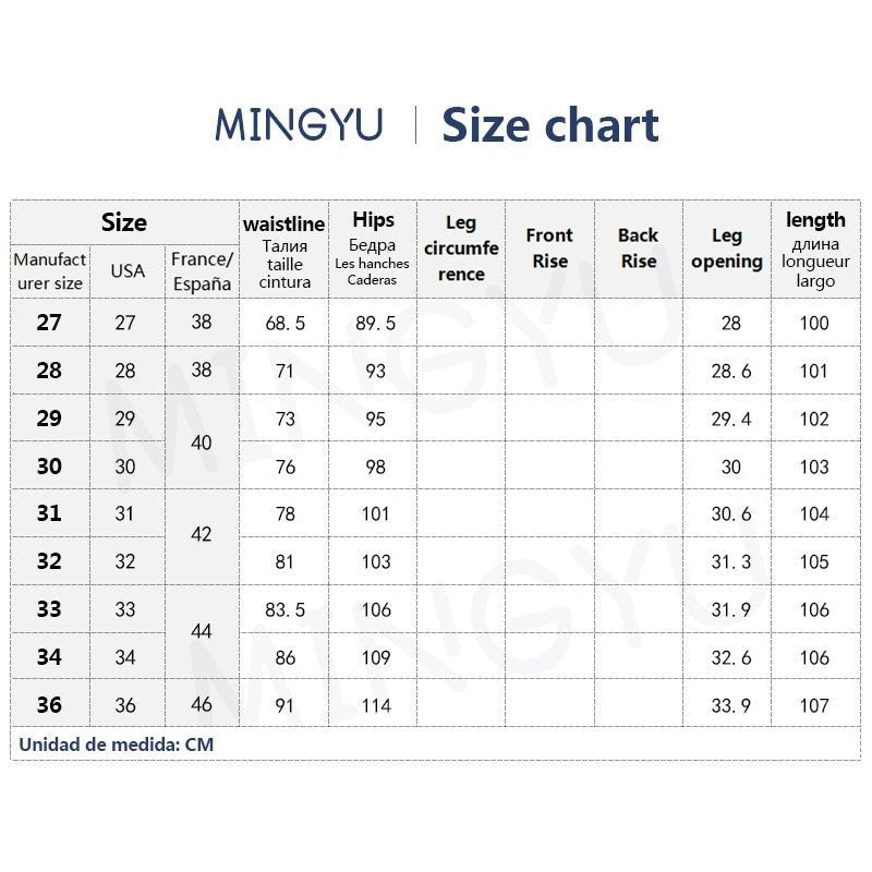 Vintage Blue Men's Jeans – Elastic Fit Spring Summer Denim Pants - Adistore