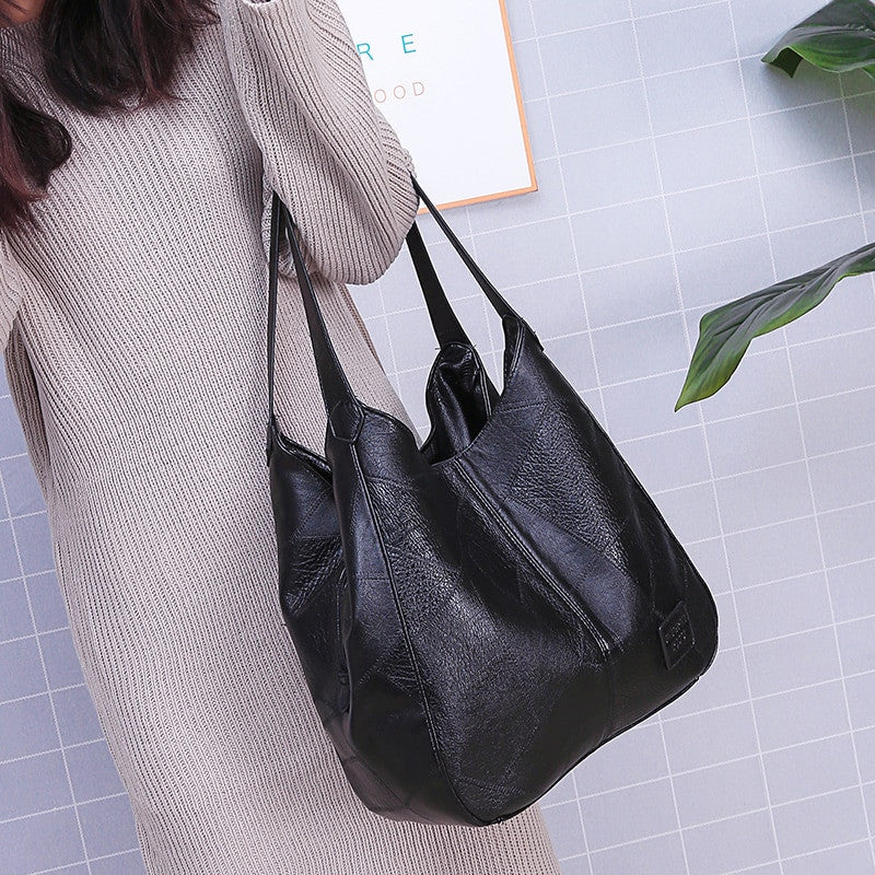 Vintage PU Leather Boston Small Handbag – Crossbody Travel Purse - Adistore