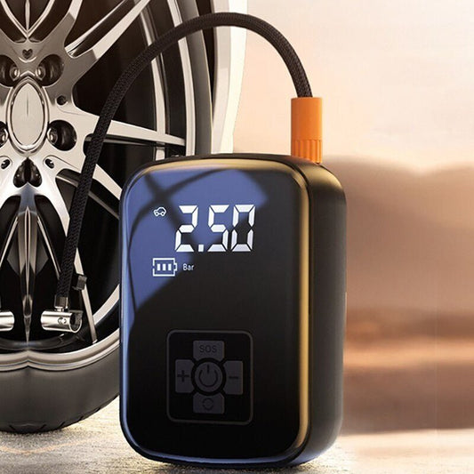 Multipurpose Wireless Car Air Compressor - Electric tire inflator pump for on-the-go convenience.