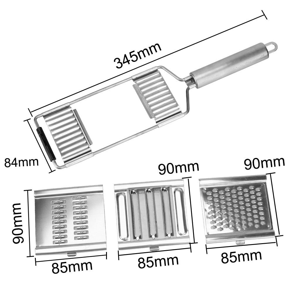 Stainless Steel multi-purpose Vegetable and Fruit Slicer Grater Cutter Shredder.