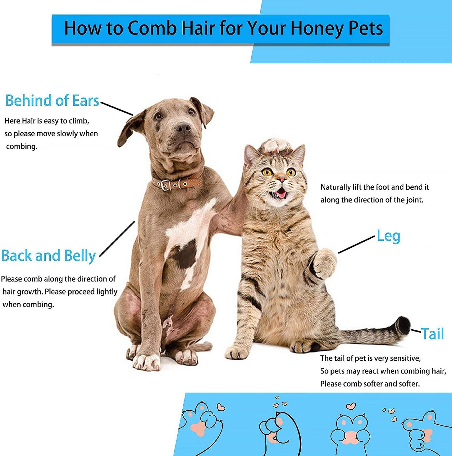 Dog|cat Hair Remover Brush - Long Hair Pet.