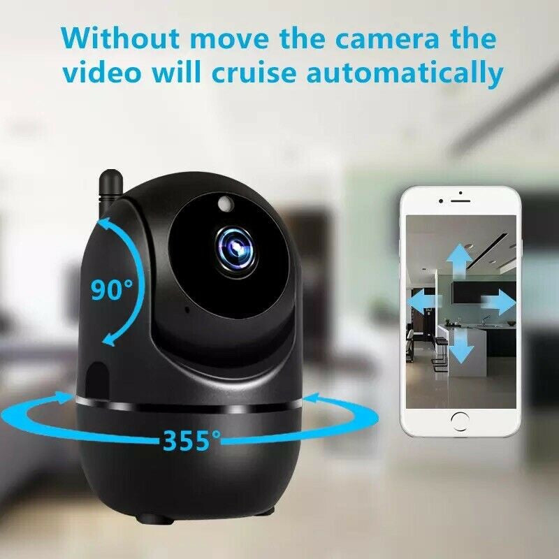 Ycc365 1080P Cloud HD IP Camera WiFi Auto Tracking Baby Monitor Night Vision.