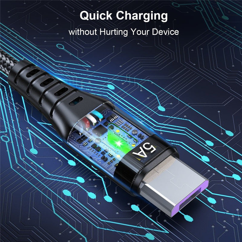 USLION 5A USB Type C Cable – Fast Charging & Data Transfer Cord