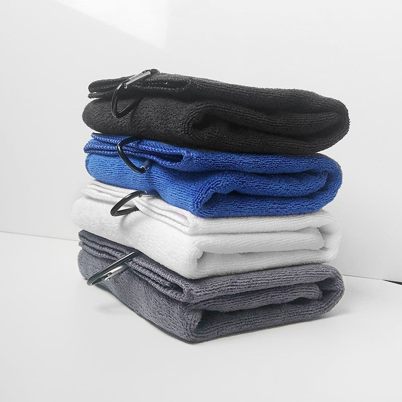 Tri-Fold Golf Towel Unisex – Premium Microfiber, 4 Colour Options - Adistore