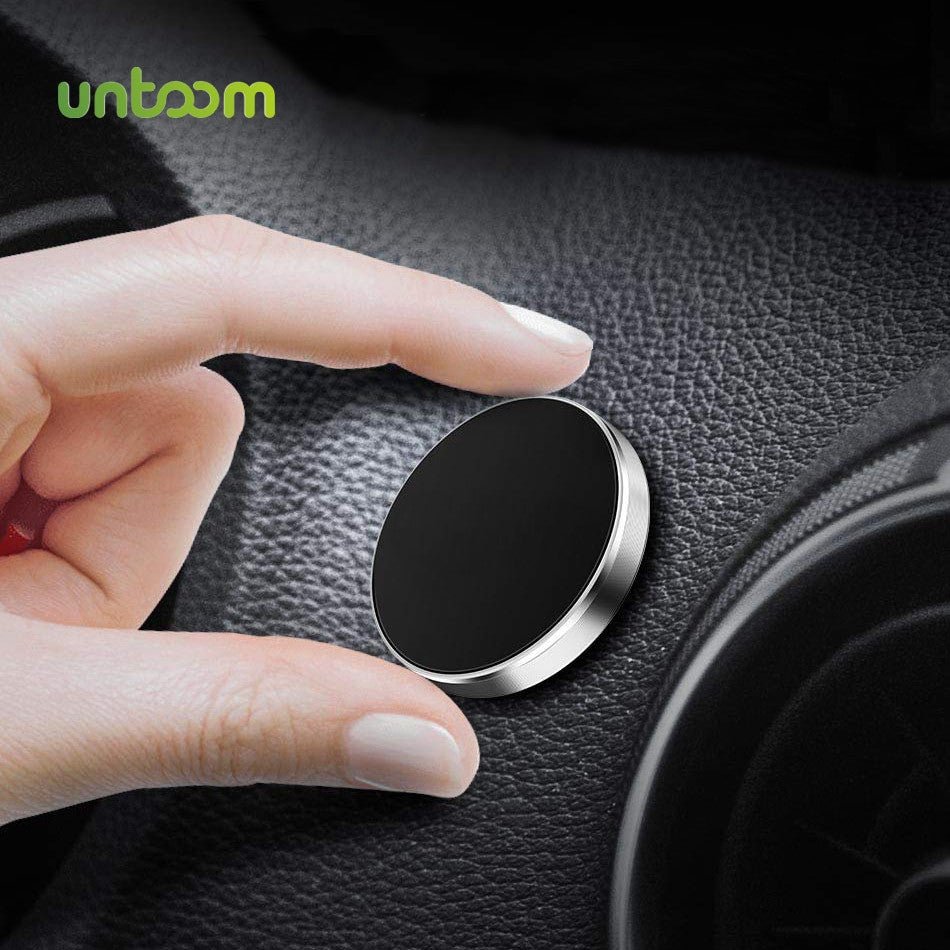 Magnetic Car Dashboard and Steering Wheel Mobile Phone Holder - Secure and Convenient Phone Mount for Driving