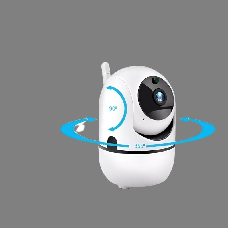 Ycc365 1080P Cloud HD IP Camera - WiFi Auto Tracking | Baby Monitor with Night Vision.