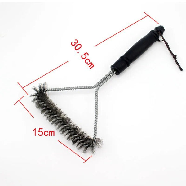 18-Inch BBQ Grill Cleaning Brush – 3-in-1 Stainless Steel Bristles - Adistore