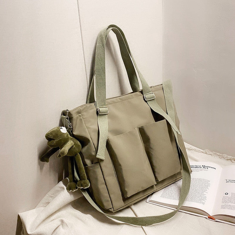Women’s Shopper Bag – Zippered Solid Crossbody & Tote Shoulder Bag - Adistore