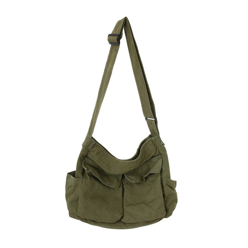 Women’s School Messenger Bag – Large Capacity Solid Designer Tote - Adistore