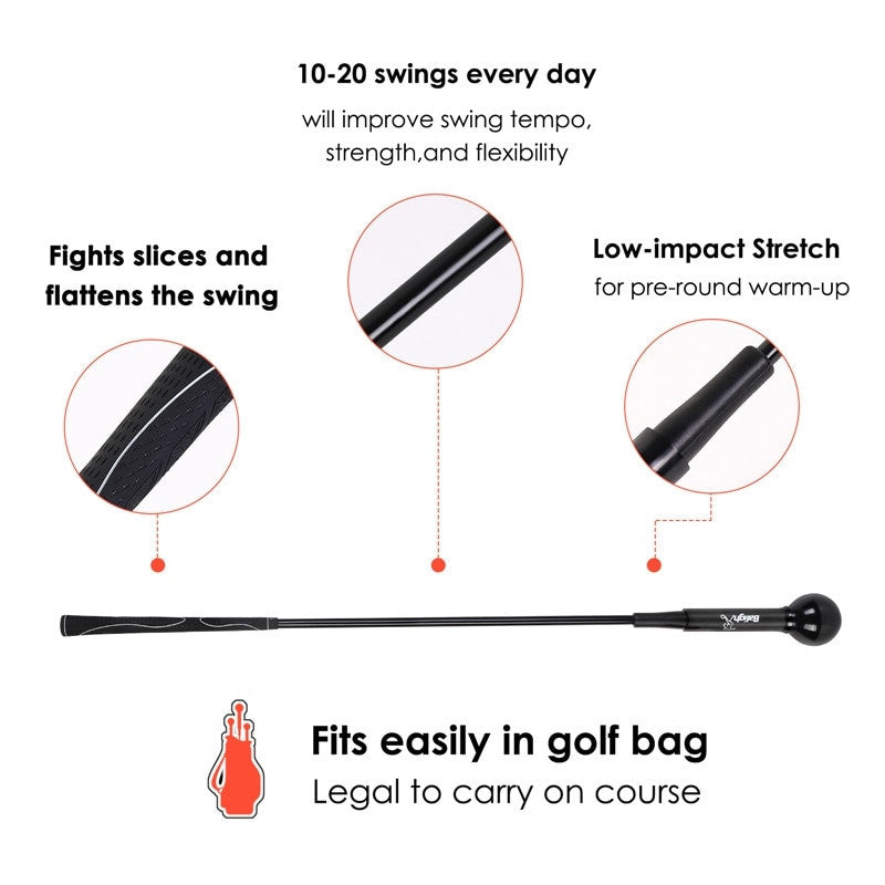 Flex Golf Swing Trainer for Strength and Tempo Training, 40/48 inches