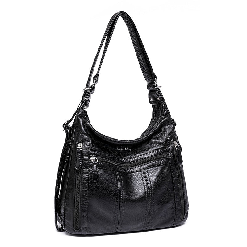 Annmouler PU Leather Women’s Large Capacity Multifunction Handbag - Adistore