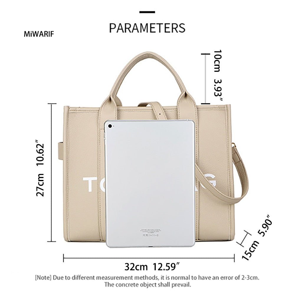 The Traveler Tote Bag for Women – Large Crossbody Leisure Handbag - Adistore