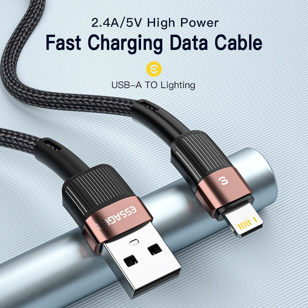 Essager Fast Charging USB Cable for iPhone 11 12 13 Pro Max and other iPhones.