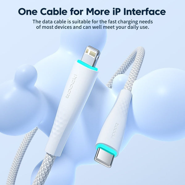 Toocki 2pcs USB-C to Lightning Cable – Fast Charging for iPhone 14/13/12 - Adistore