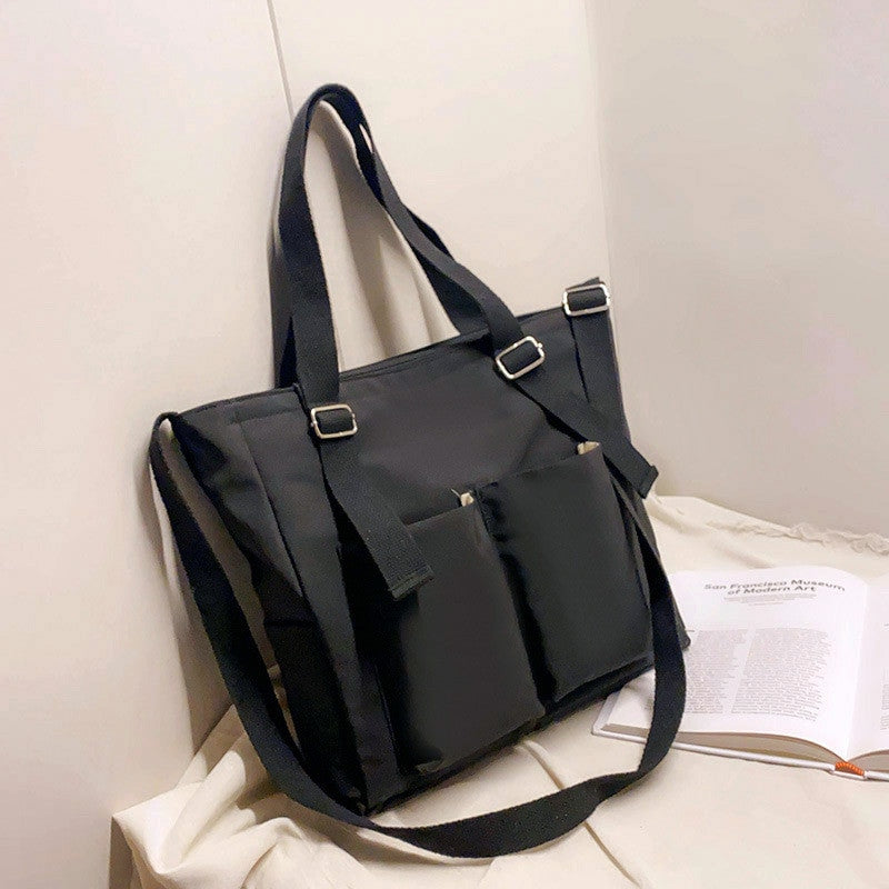 Women’s Shopper Bag – Zippered Solid Crossbody & Tote Shoulder Bag - Adistore