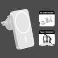 15W Magnetic Wireless Car Charger Mount – Fast Charging for iPhone 12 - Adistore