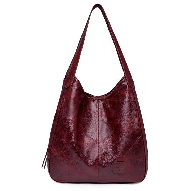 Vintage PU Leather Boston Small Handbag – Crossbody Travel Purse - Adistore