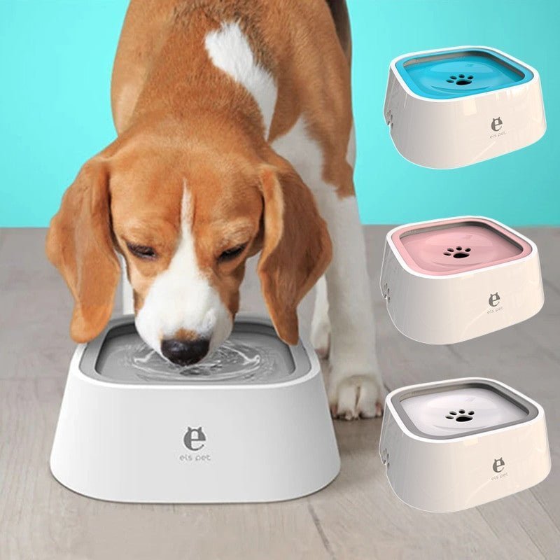 Dog & Cat Anti-Overflow Plastic Water Bowl – Spill-Proof Pet Feeder - Adistore