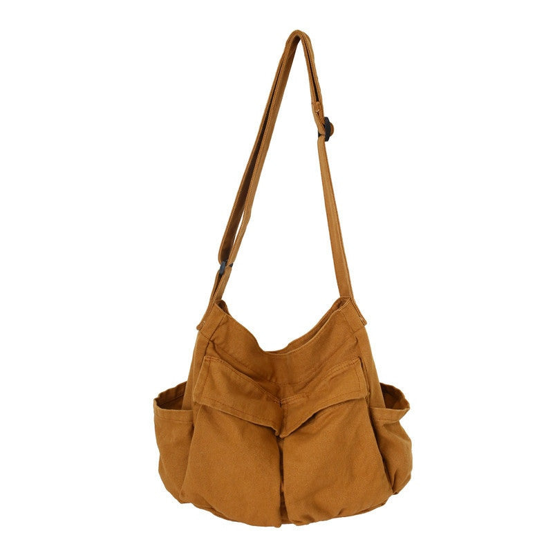 Women’s School Messenger Bag – Large Capacity Solid Designer Tote - Adistore